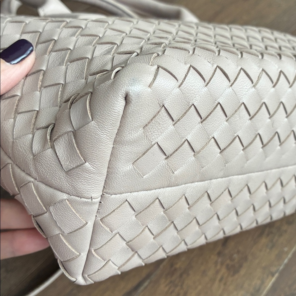 Quince Top Handle Woven Italian Leather Bag - Picture 11 of 16